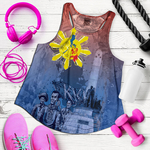 Philippines Filipinos Women Tank National Heroes Sun Star With Eagle