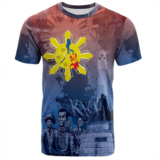 Philippines Filipinos T-Shirt National Heroes Sun Star With Eagle