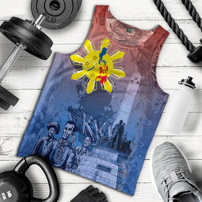Philippines Filipinos Tank Top National Heroes Sun Star With Eagle