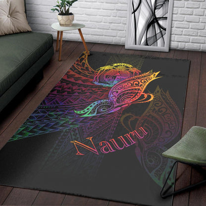 Nauru Area Rug - Butterfly Polynesian Style