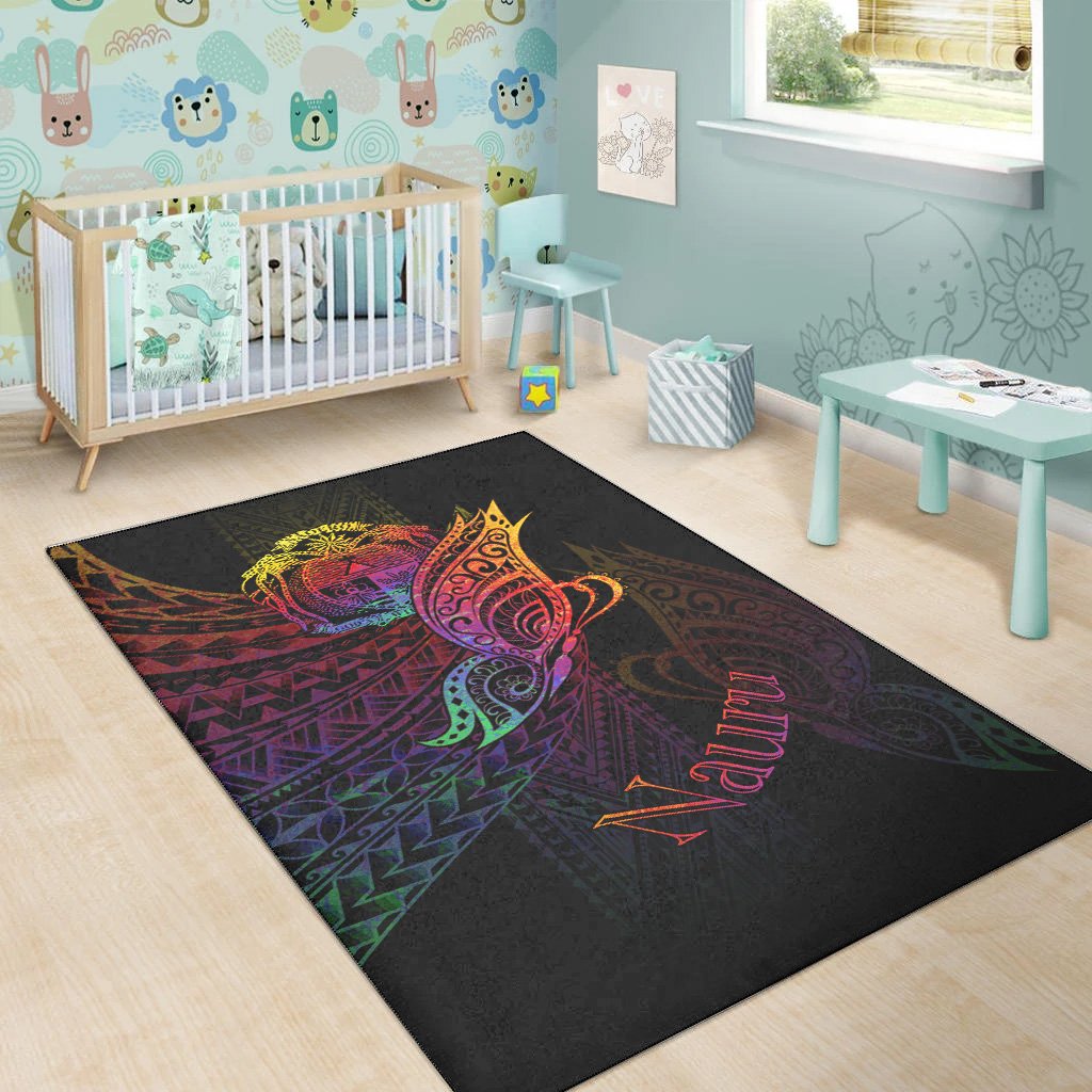 Nauru Area Rug - Butterfly Polynesian Style