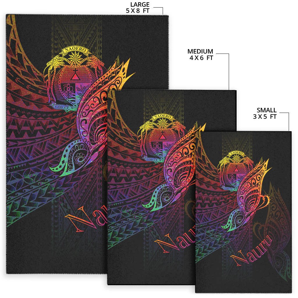 Nauru Area Rug - Butterfly Polynesian Style