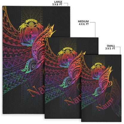 Nauru Area Rug - Butterfly Polynesian Style