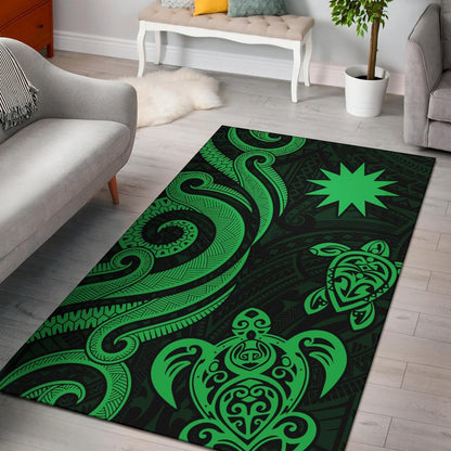 Nauru Area Rug - Green Tentacle Turtle