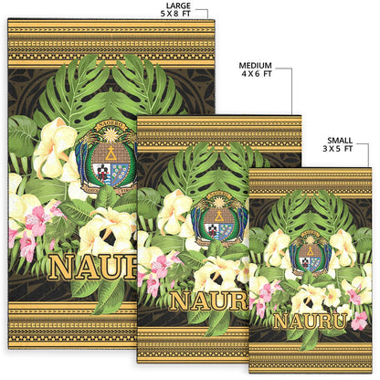 Nauru Area Rug - Polynesian Gold Patterns Collection