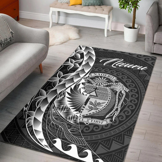 Nauru Area Rug - Polynesian Pattern Style