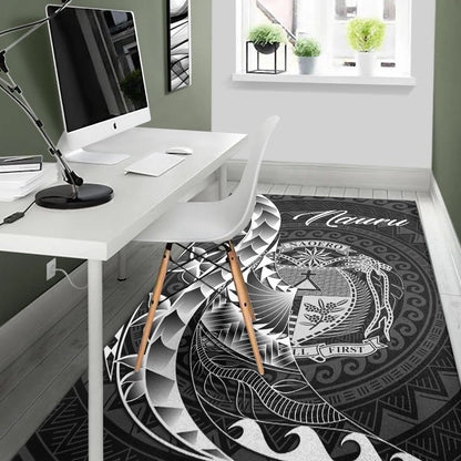 Nauru Area Rug - Polynesian Pattern Style