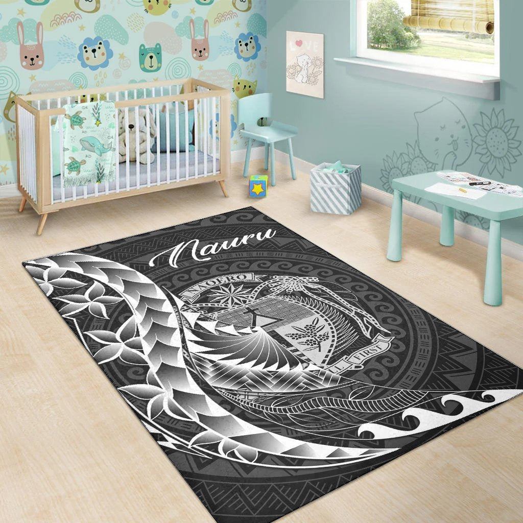 Nauru Area Rug - Polynesian Pattern Style