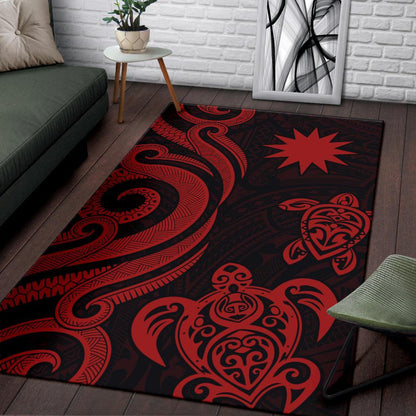 Nauru Area Rug - Red Tentacle Turtle