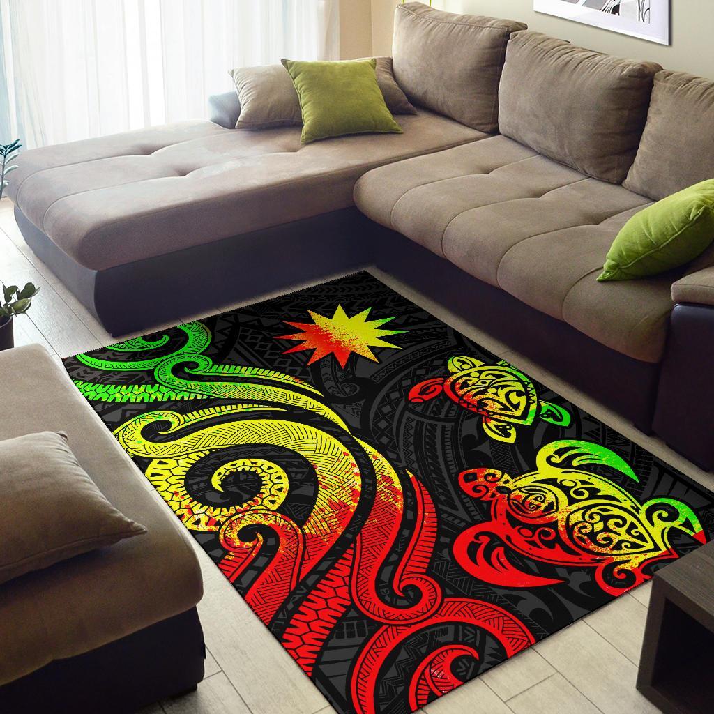 Nauru Area Rug - Reggae Tentacle Turtle