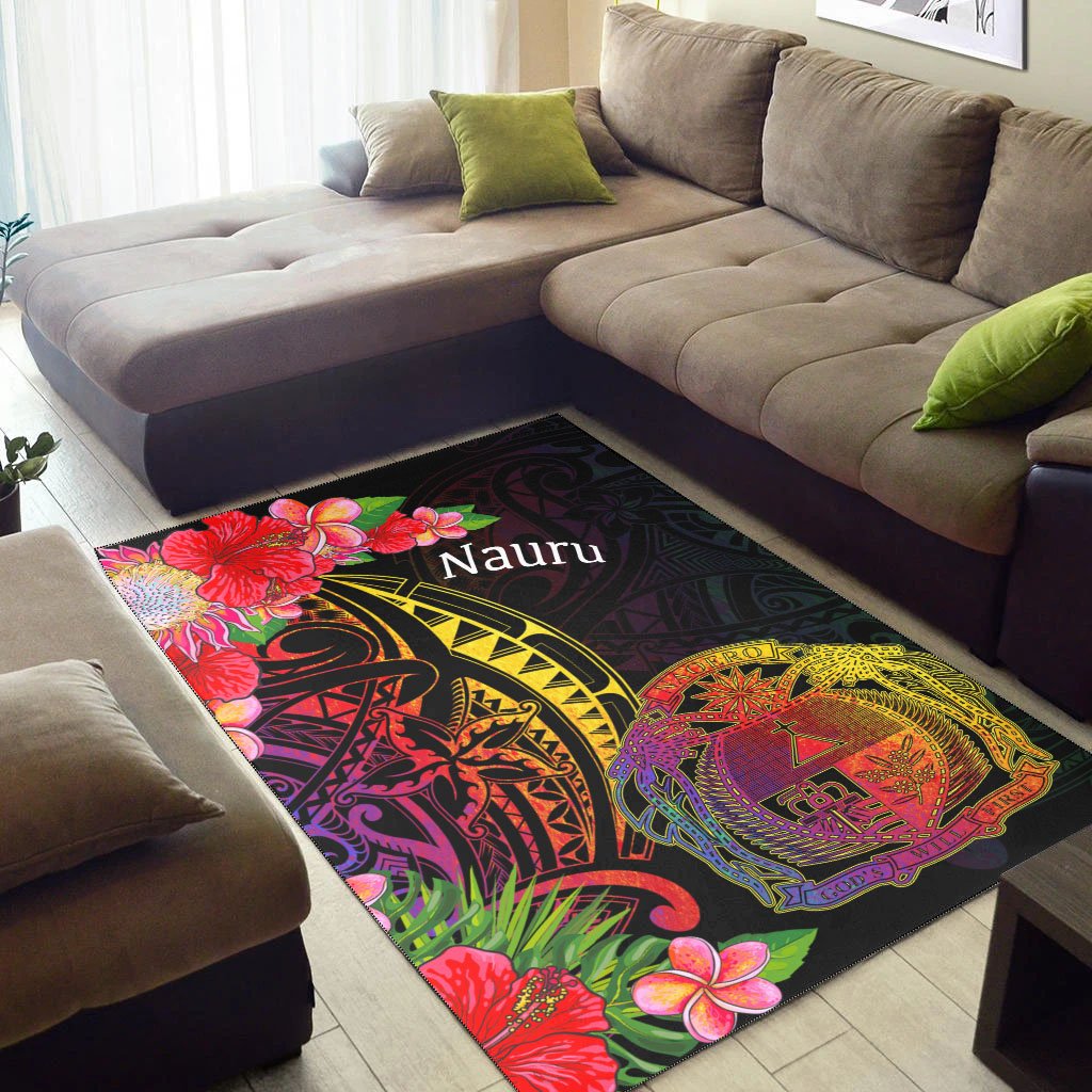 Nauru Area Rug - Tropical Hippie Style