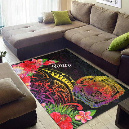Nauru Area Rug - Tropical Hippie Style
