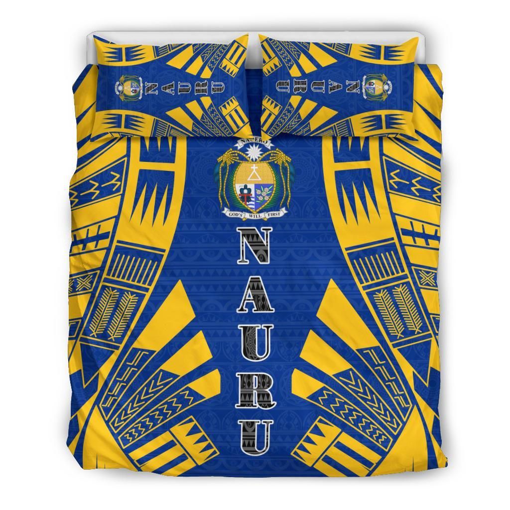 Nauru Duvet Cover Set - Polynesian Tattoo Flag