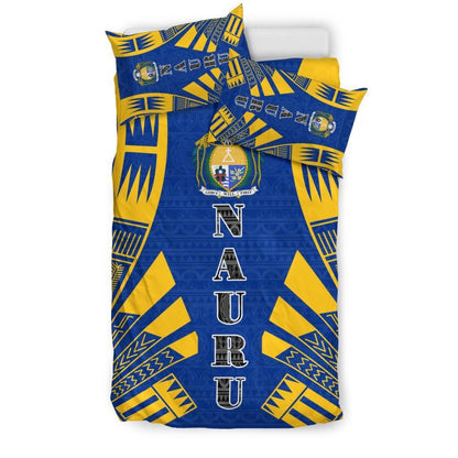 Nauru Duvet Cover Set - Polynesian Tattoo Flag