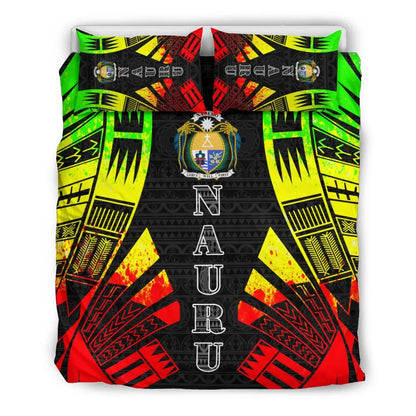 Nauru Duvet Cover Set - Polynesian Tattoo Reggae