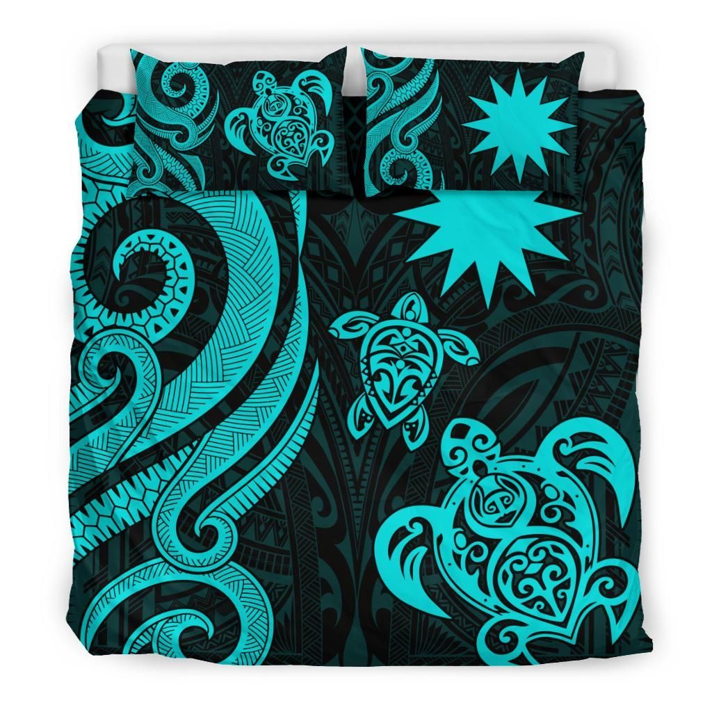 Nauru Bedding Set - Turquoise Tentacle Turtle