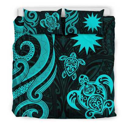 Nauru Bedding Set - Turquoise Tentacle Turtle