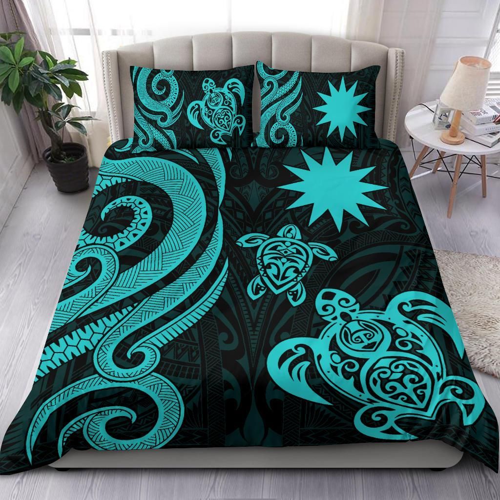 Nauru Bedding Set - Turquoise Tentacle Turtle