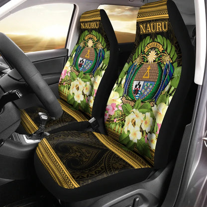 Nauru Car Seat Cover - Polynesian Gold Patterns Collection