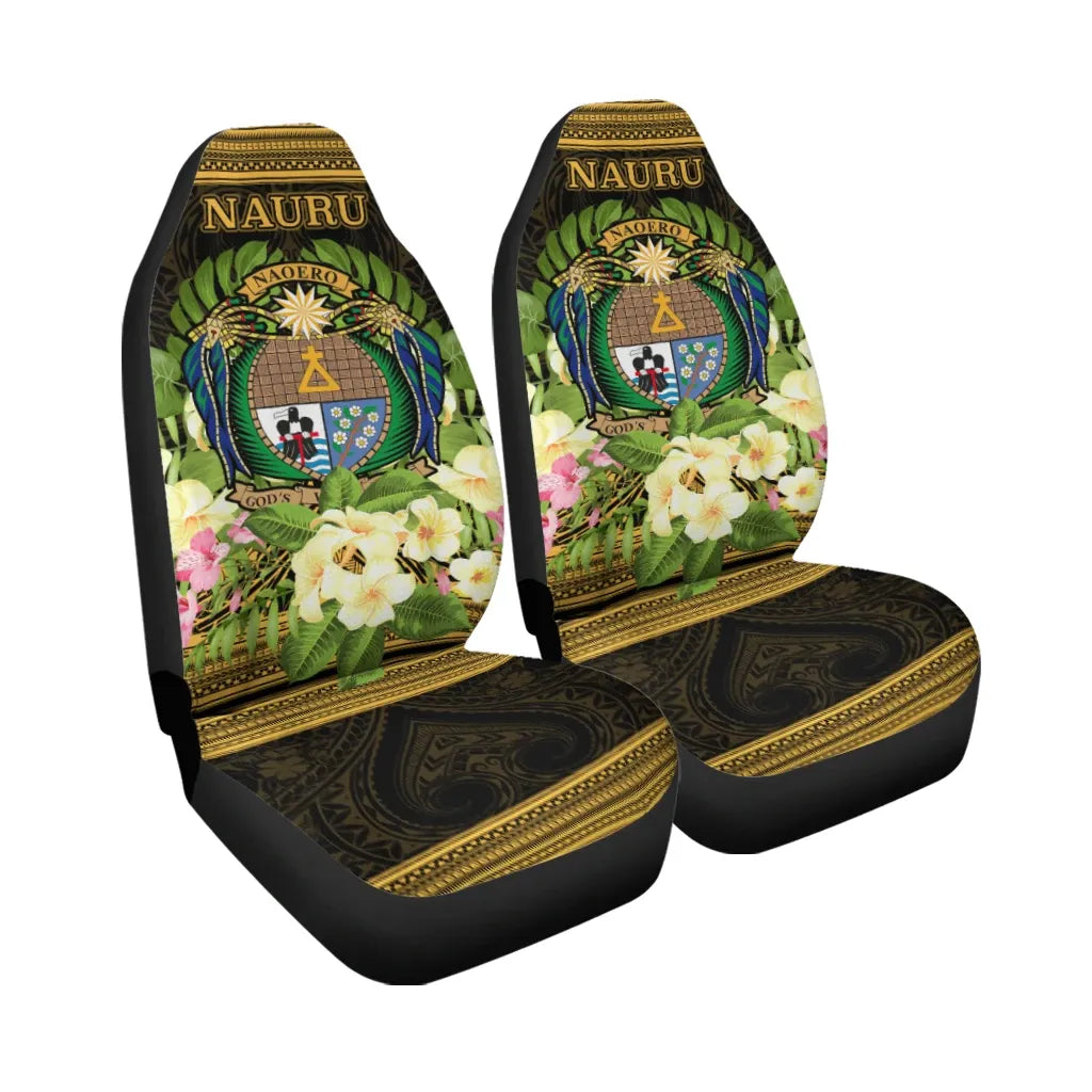 Nauru Car Seat Cover - Polynesian Gold Patterns Collection
