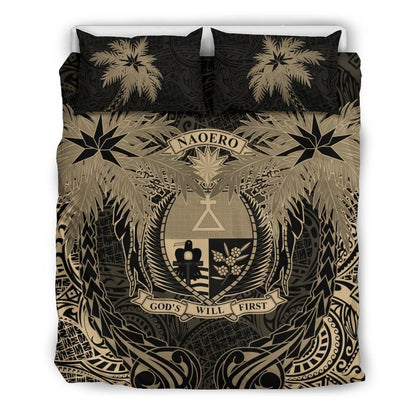 Nauru Duvet Cover Set - Nauru Coat Of Arms Coconut (Duvet Cover)