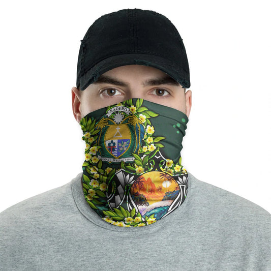 Nauru Crest Neck Gaiter - Ti Leaf Lei Turtle