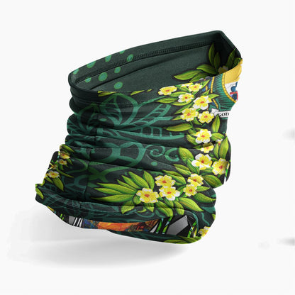 Nauru Crest Neck Gaiter - Ti Leaf Lei Turtle