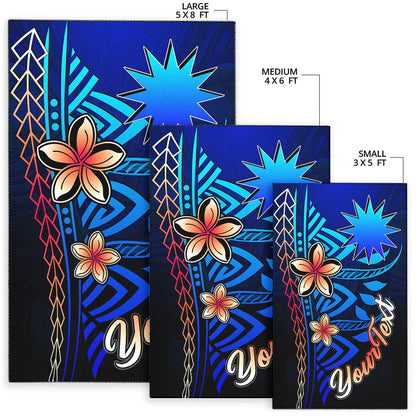 Nauru Custom Personalised Area Rug - Vintage Tribal Mountain