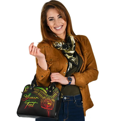 Nauru Custom Personalised Shoulder Handbag - Cross Style Reggae Color