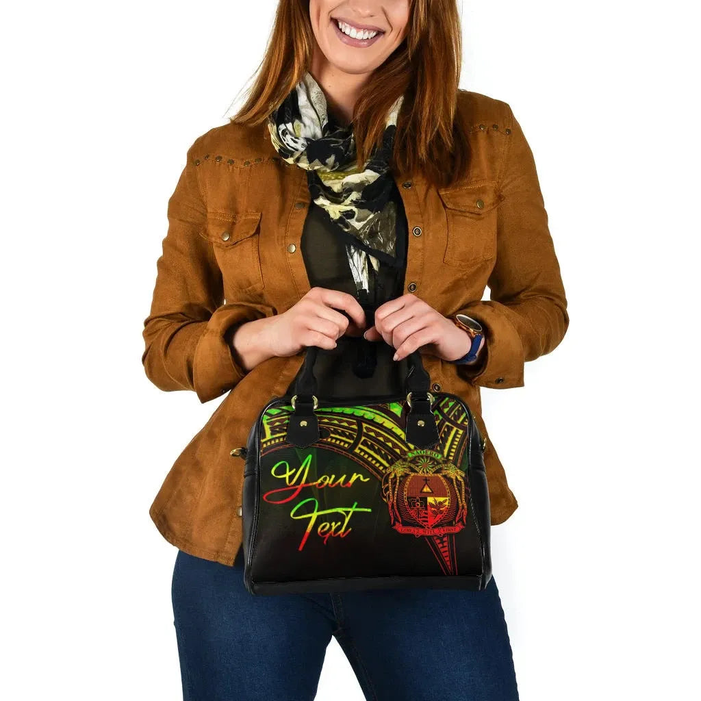 Nauru Custom Personalised Shoulder Handbag - Cross Style Reggae Color