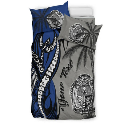 Nauru Custom Personalized Bedding Set - Classical Coconut Tree