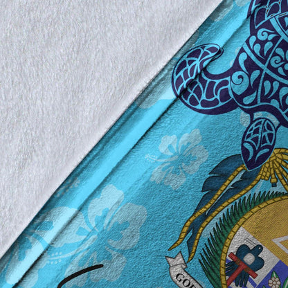 Nauru Custom Personalised Premium Blanket - Tropical Style