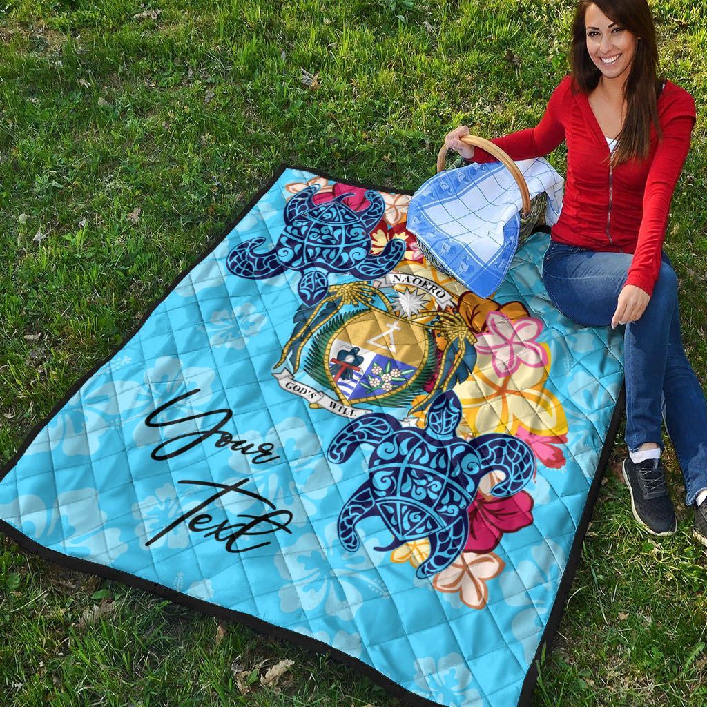 Nauru Custom Personalised Premium Quilt - Tropical Style