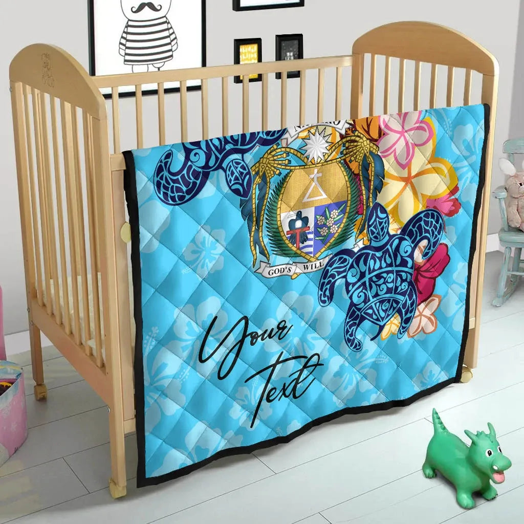 Nauru Custom Personalised Premium Quilt - Tropical Style