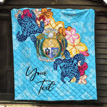 Nauru Custom Personalised Premium Quilt - Tropical Style