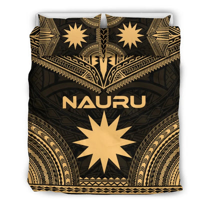 Nauru Polynesian Chief Duvet Cover Set - Gold Version