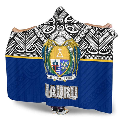 Nauru Hooded Blanket - Polynesian Design