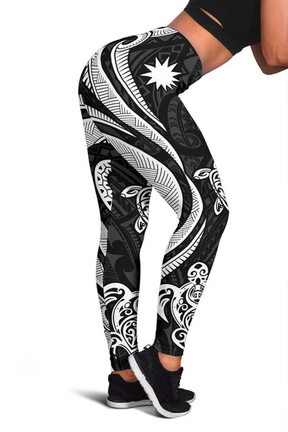 Nauru Legging - White Tentacle Turtle