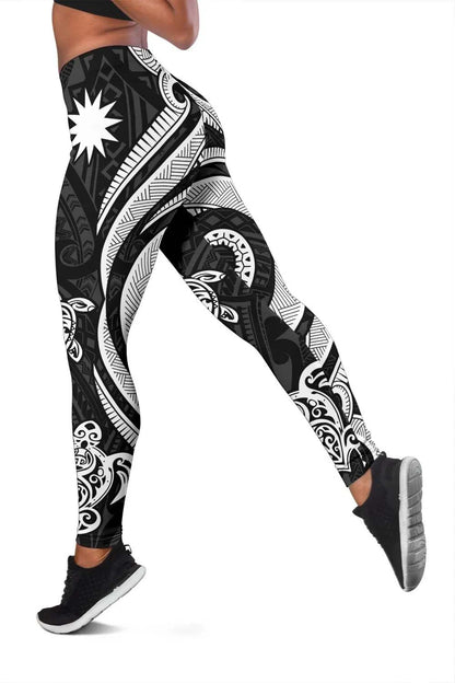 Nauru Legging - White Tentacle Turtle