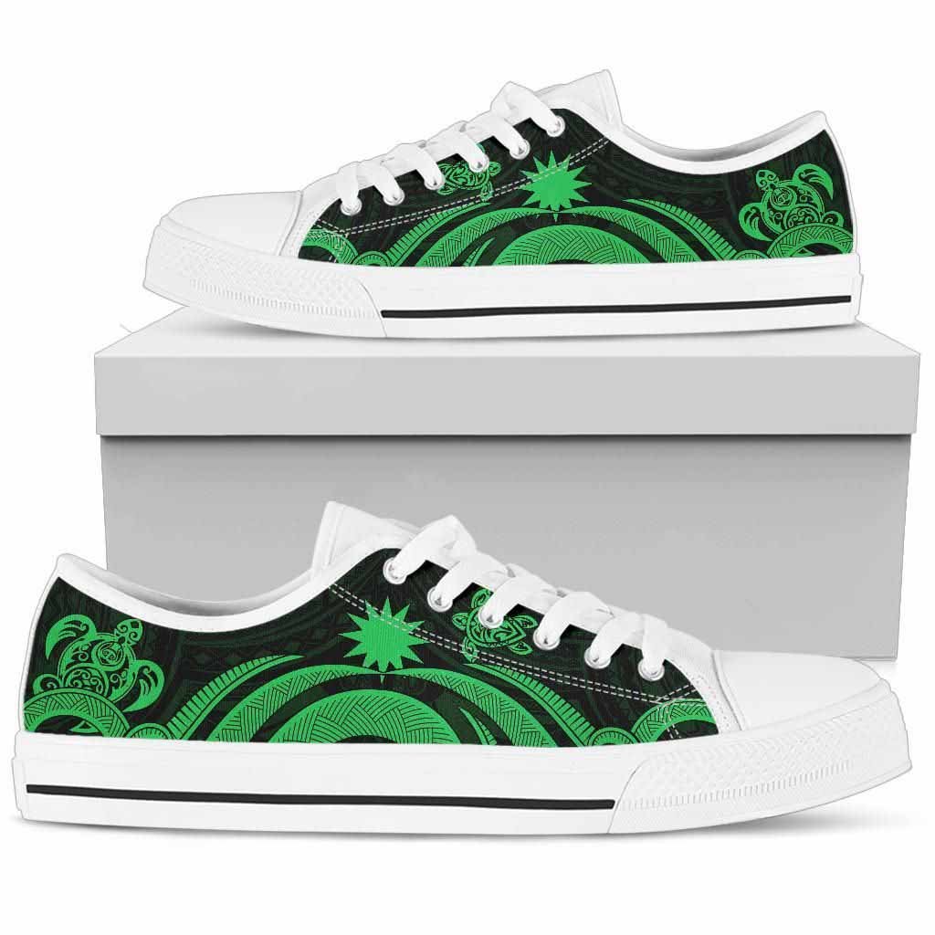 Nauru Low Top Canvas Shoes - Green Tentacle Turtle