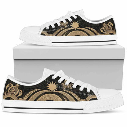 Nauru Low Top Cavas Shoes - Gold Tentacle Turtle
