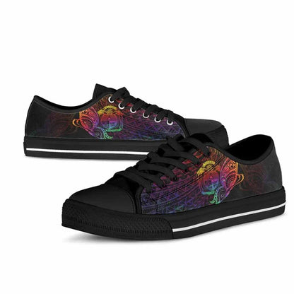 Nauru Low Top Shoes - Butterfly Polynesian Style