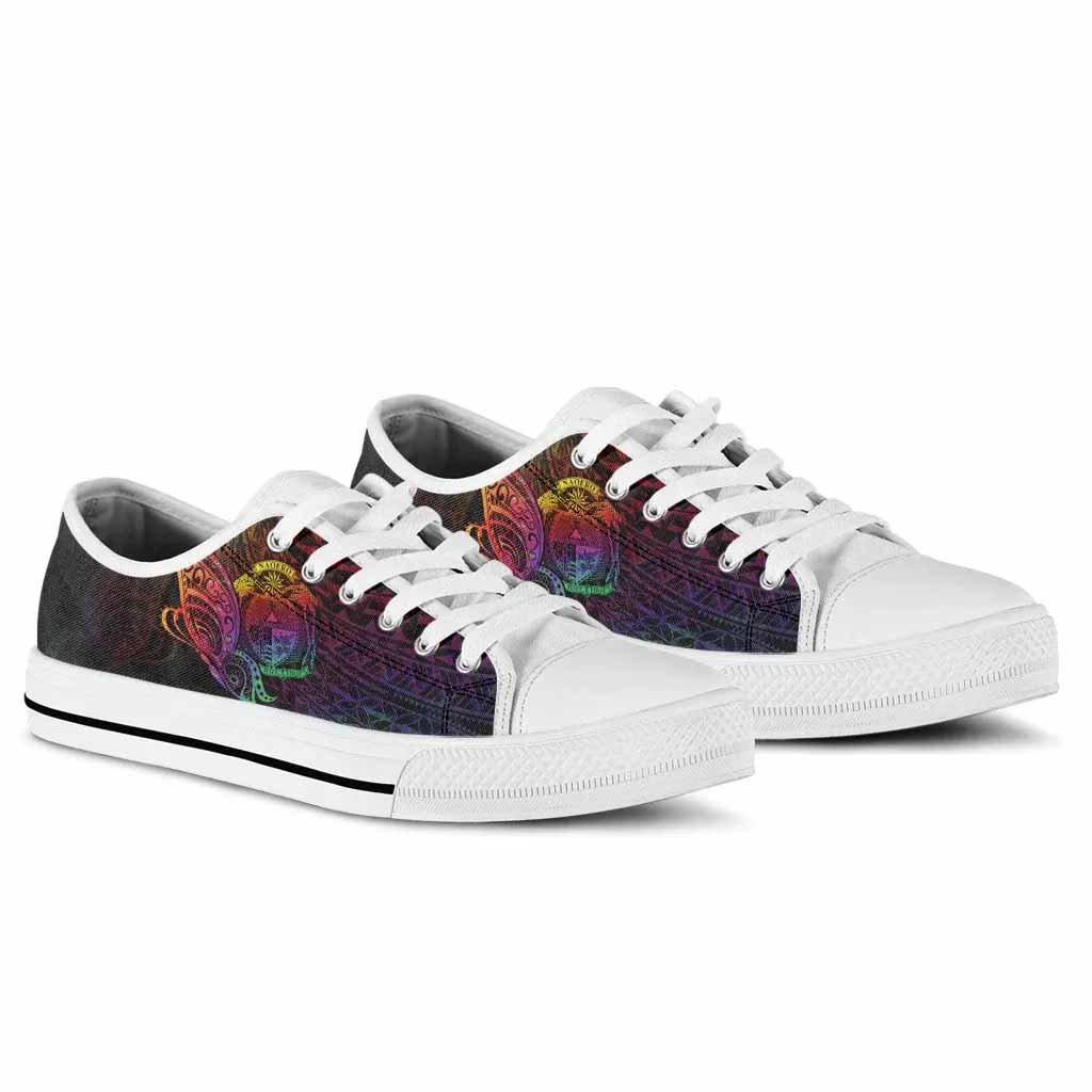 Nauru Low Top Shoes - Butterfly Polynesian Style