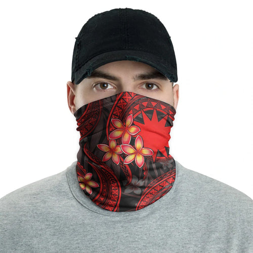Nauru Neck Gaiter - Plumeria Red