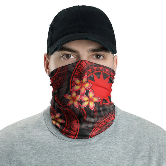 Nauru Neck Gaiter - Plumeria Red