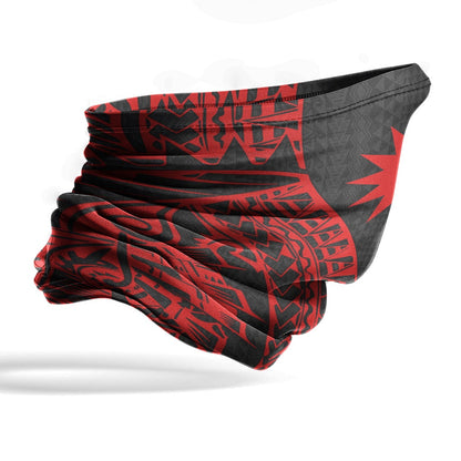 Nauru Neck Gaiter - Polynesian Pattern Red