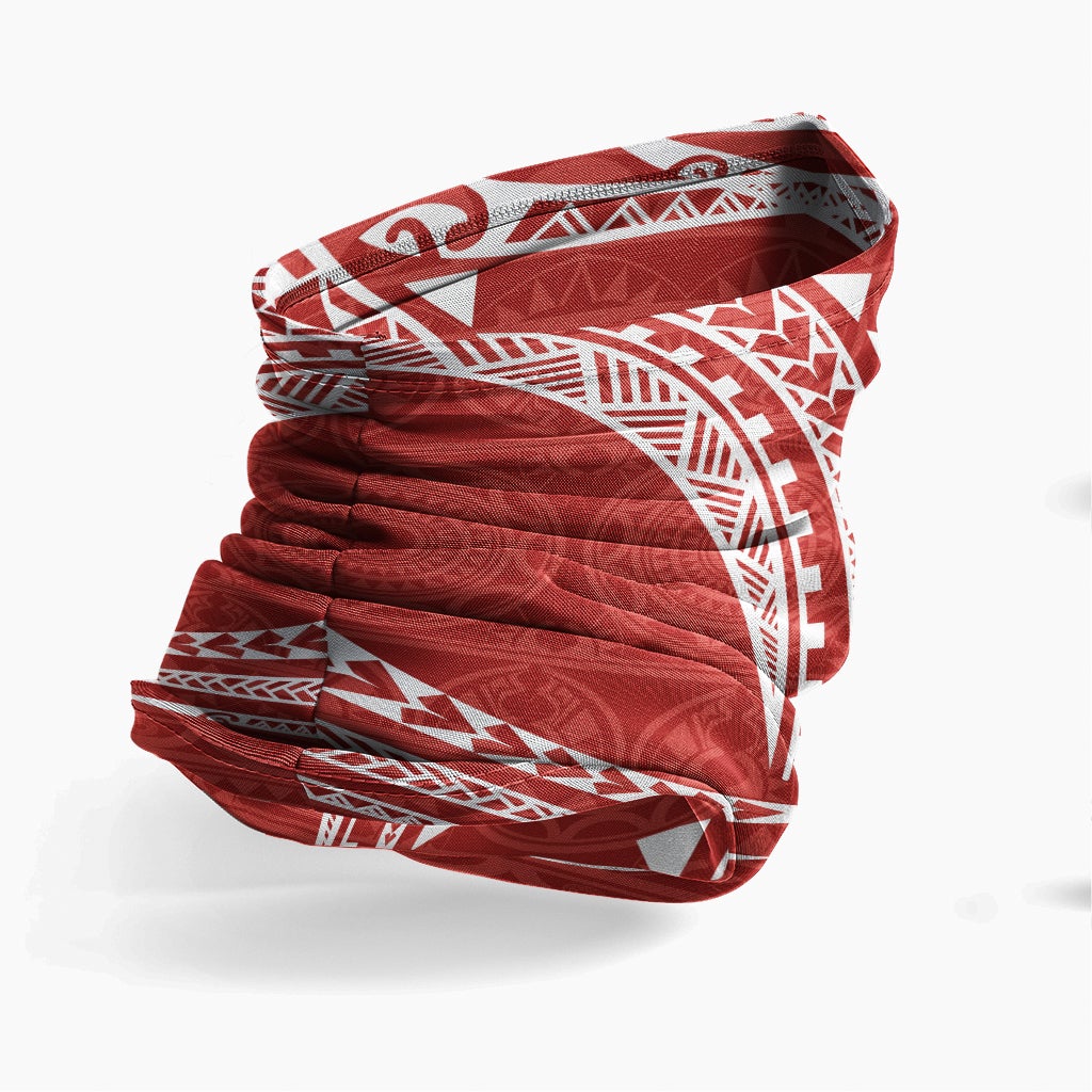 Nauru Neck Gaiter - Tribal Pattern Red