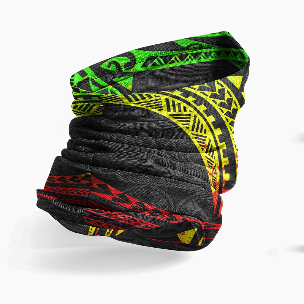 Nauru Neck Gaiter - Tribal Pattern Reggae