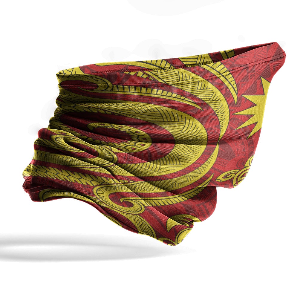 Nauru Neck Gaiter - Turtle Tentacle Gold