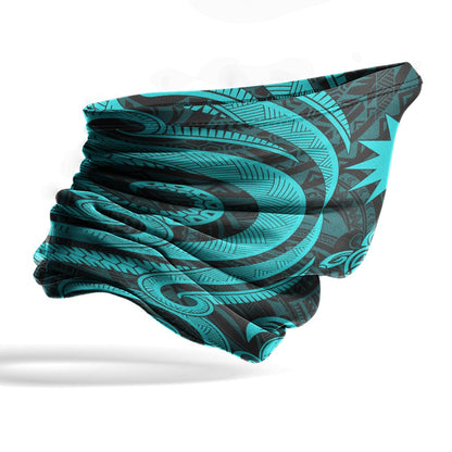 Nauru Neck Gaiter - Turtle Tentacle Turquoise